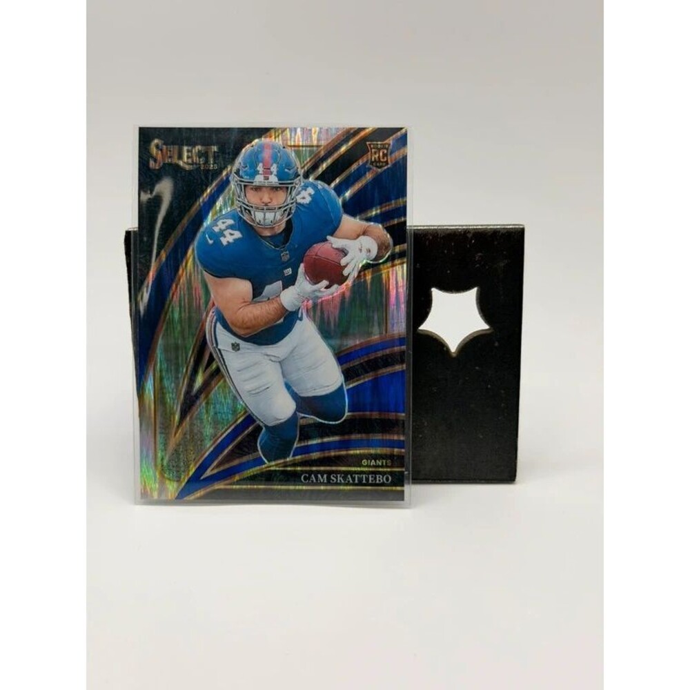 2025 Panini Select Cam Skattebo #294 Club Level Silver Prizm RC Giants